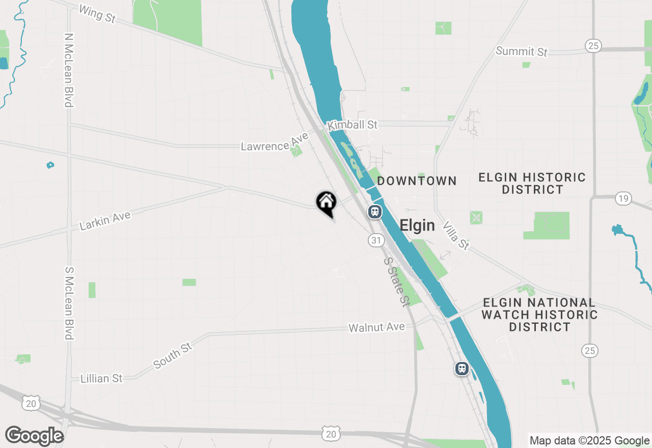 Map of 4 N Jackson Street, Elgin, IL 60123