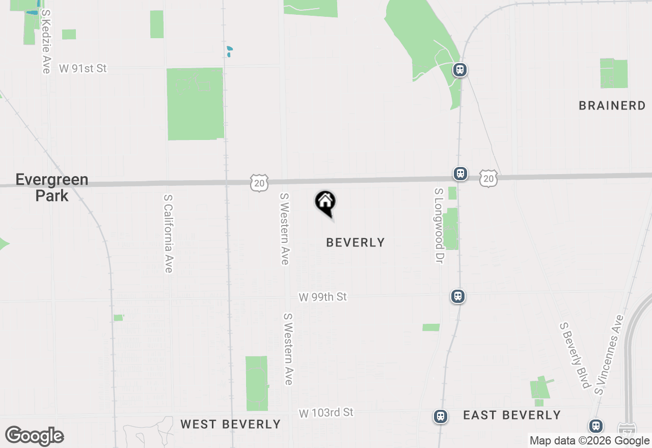 Map of 9626 S Bell Avenue, Chicago, IL 60643