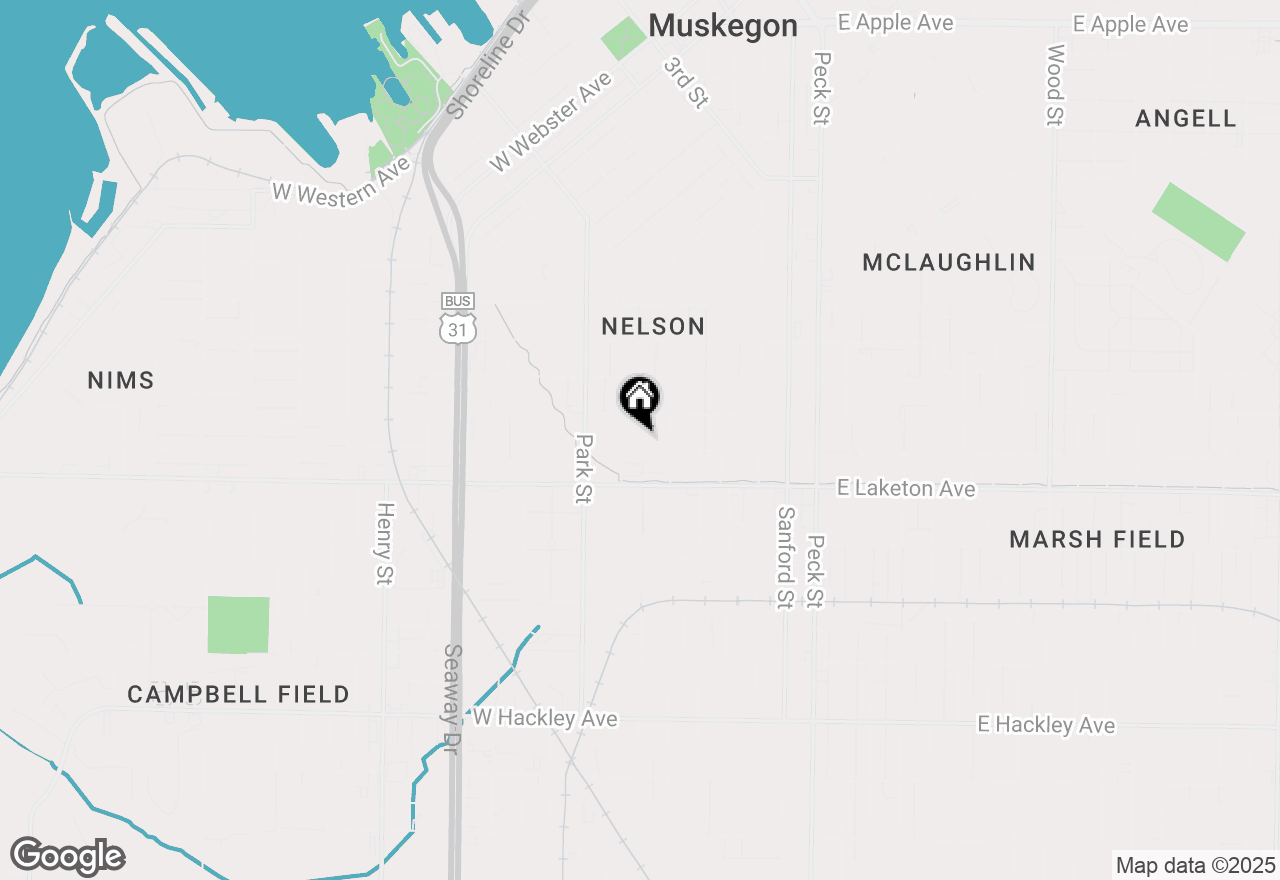 Map of 330 W Larch Avenue, Muskegon, MI 49441