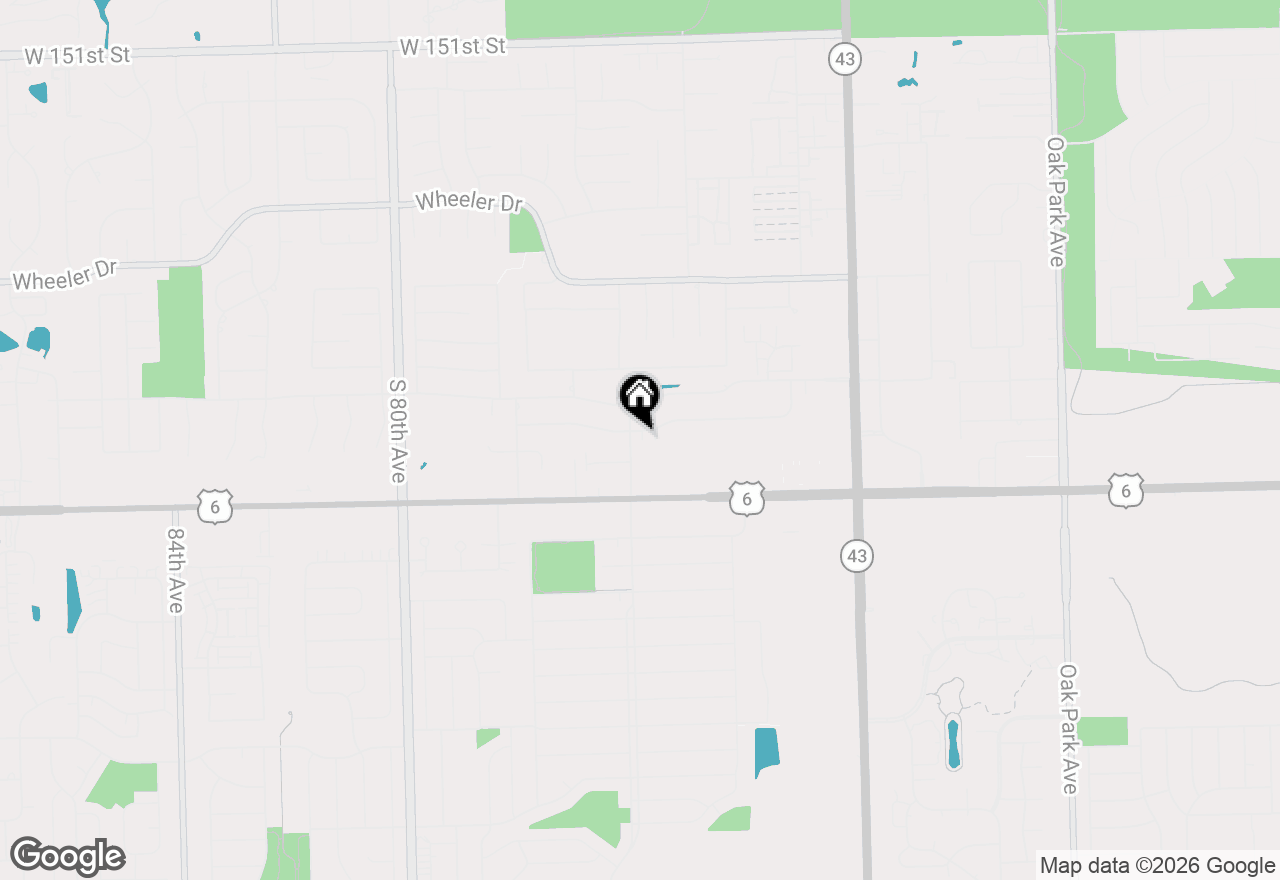 Map of 7535 Tiffany Drive #3B, Orland Park, IL 60462