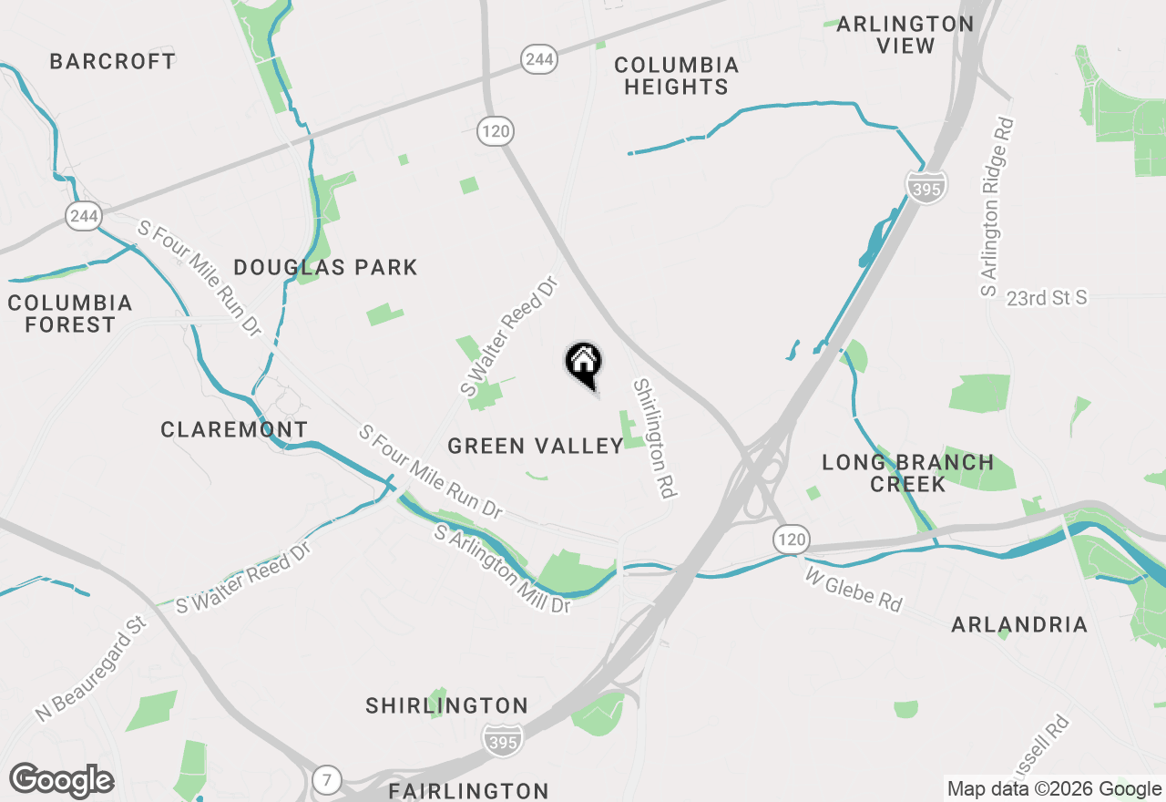 Map of 3507 22nd Street S, Arlington, VA 22204