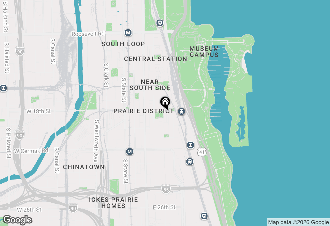 Map of 1815 S Prairie Parkway, Chicago, IL 60616