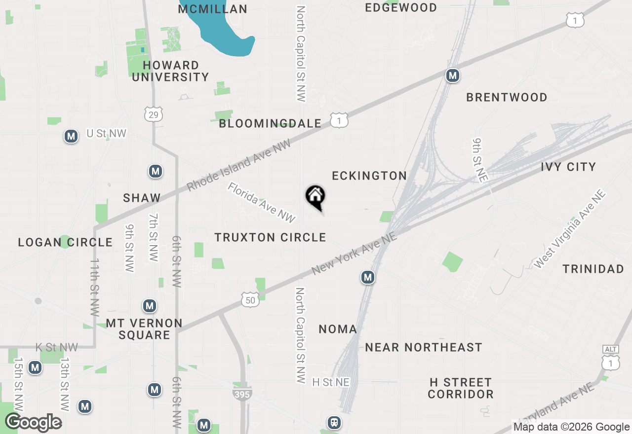 Map of 26 Q Street Ne #1, Washington, DC 20002