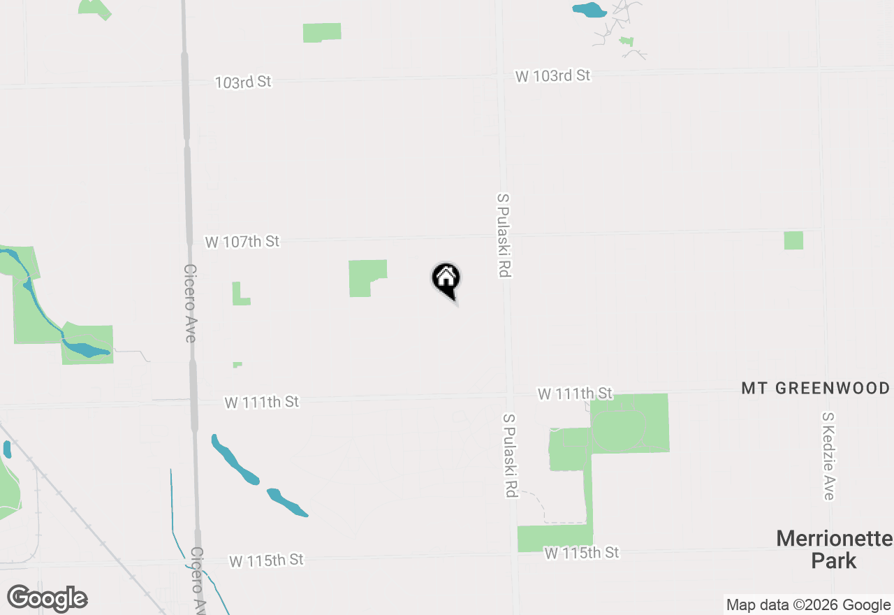 Map of 4116 W 109 Street, Oak Lawn, IL 60453