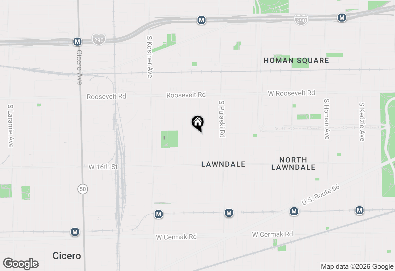 Map of 1419 S Kedvale Avenue, Chicago, IL 60623