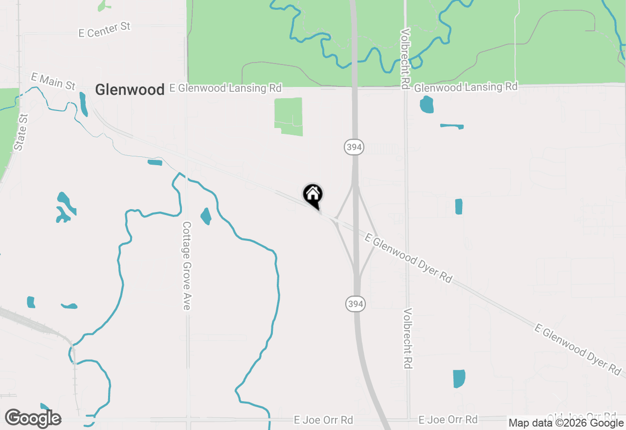 Map of 394 E Glenwood Dyer Road, Glenwood, IL 60425