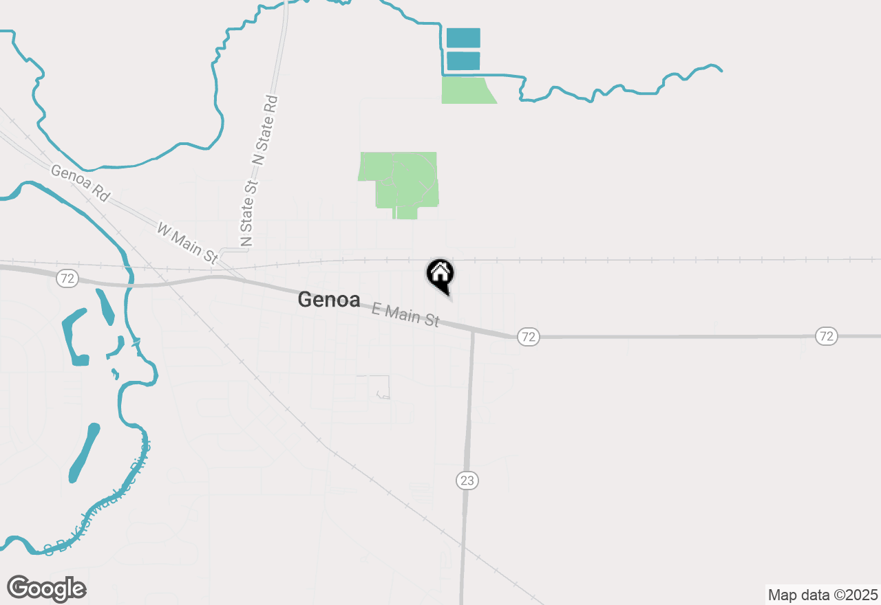 Map of 128 N Hadsall Street, Genoa, IL 60135