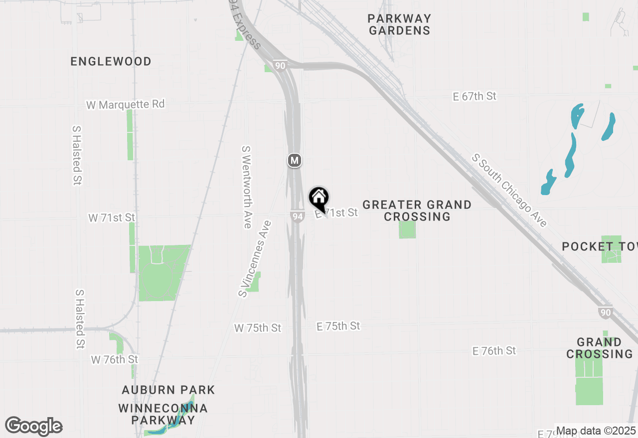 Map of 7108 S Wabash Avenue, Chicago, IL 60619