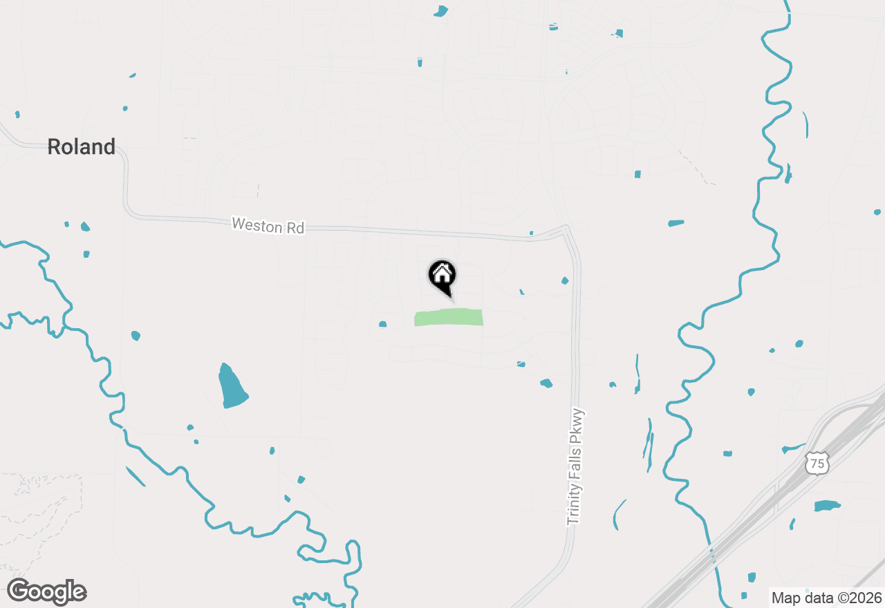 Map of 1214 Ebony, Mckinney, TX 75071