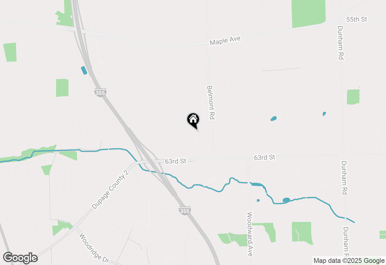 Map of 6124 Chase Avenue, Downers Grove, IL 60516