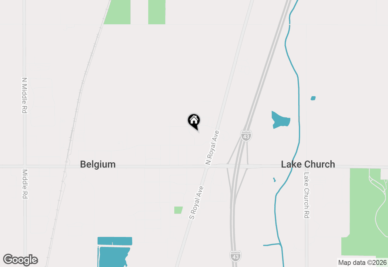 Map of 272 Highland Dr, Belgium, WI 53004