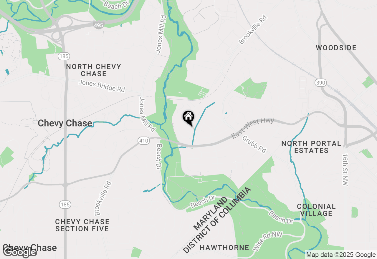 Map of 2940 Terrace Drive, Chevy Chase, MD 20815