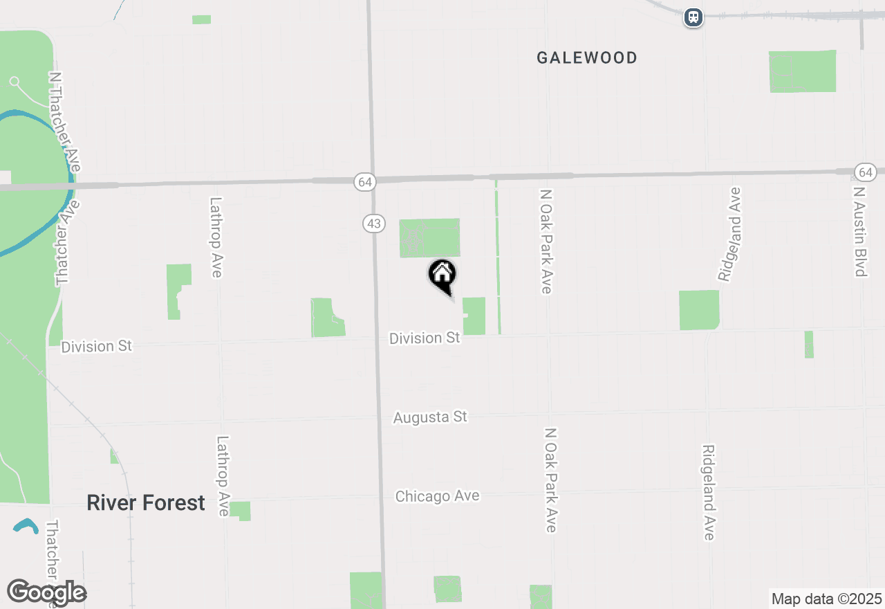 Map of 943 Forest Ave, Oak Park, IL 60302