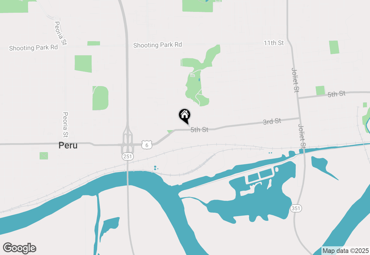 Map of 427 5th Street, Peru, IL 61354