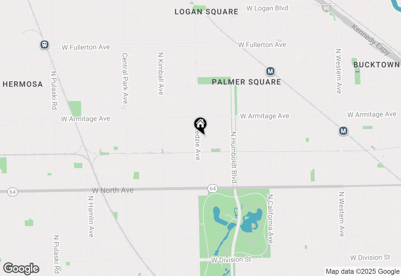 Map of (Address confidential), Chicago, Illinois 60647