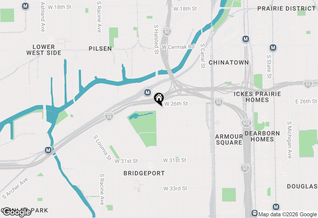 Map of 2627 S Halsted Street #4, Chicago, IL 60608