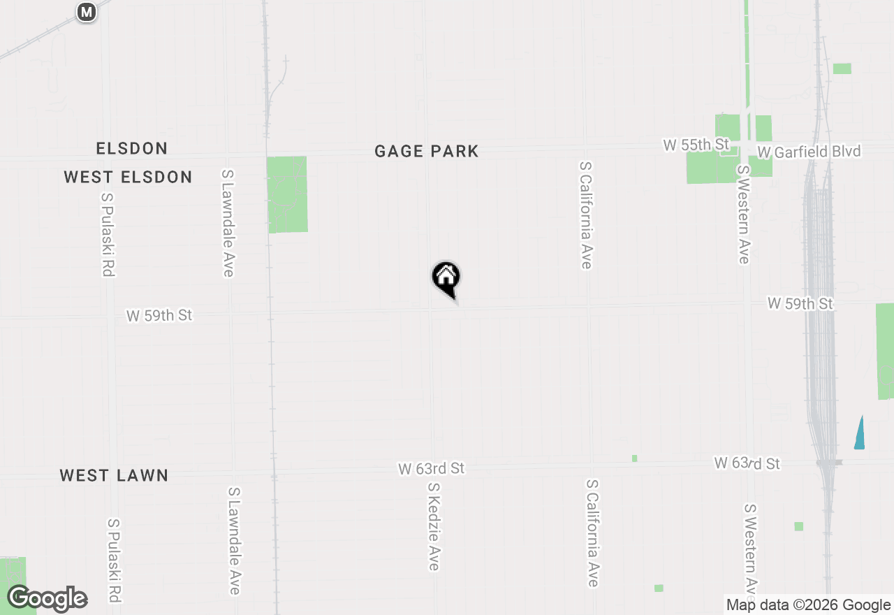 Map of (Address confidential), Chicago, Illinois 60629