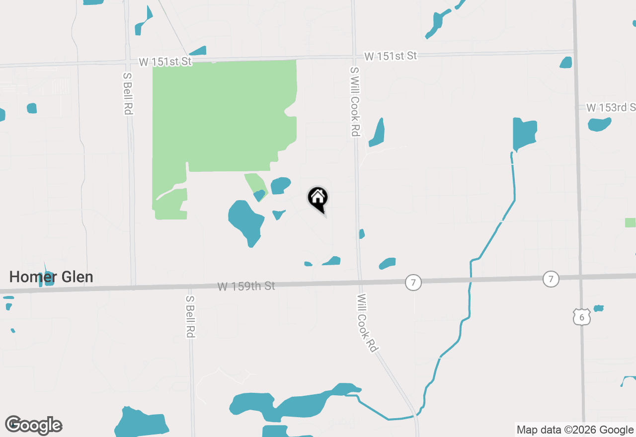 Map of 15652 White Pine Court, Homer Glen, IL 60491
