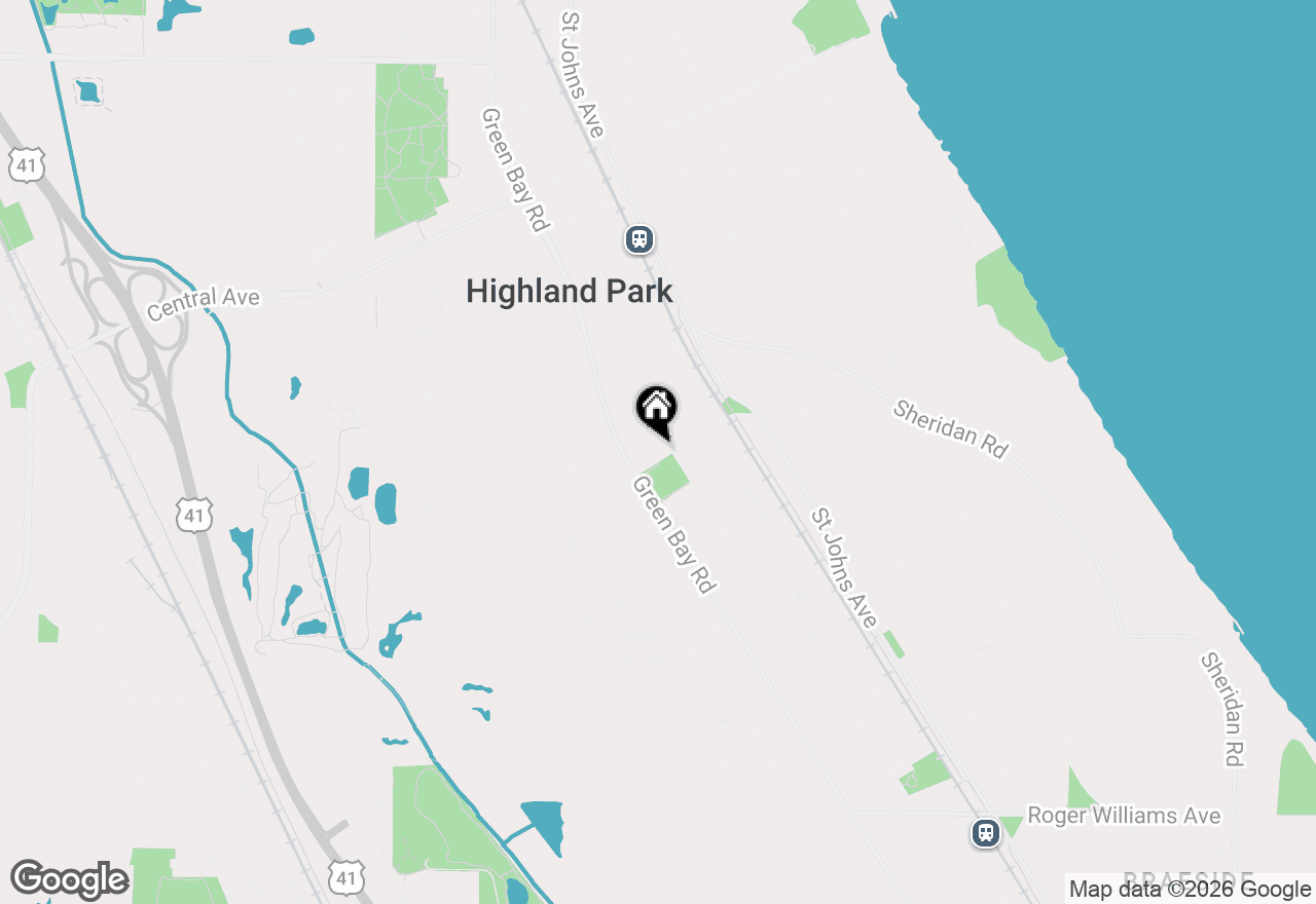 Map of 701 Lincoln Avenue W, Highland Park, IL 60035