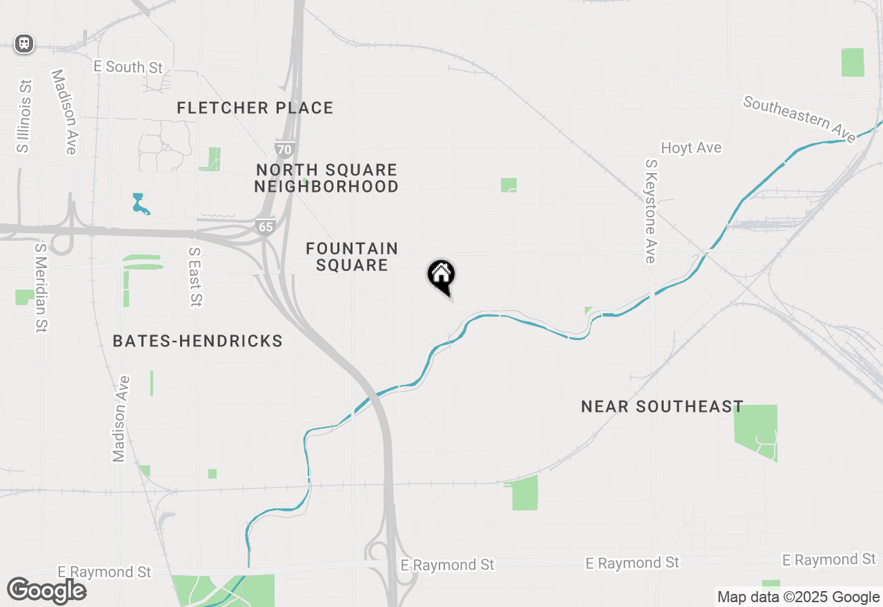 Map of 1434 Orange Street, Indianapolis, IN 46203