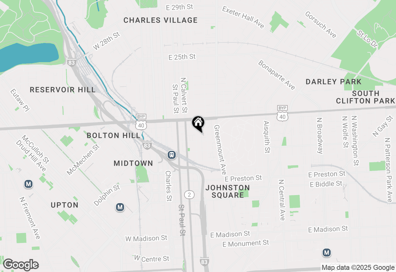 Map of 1719 Guilford Avenue #2, Baltimore, MD 21202