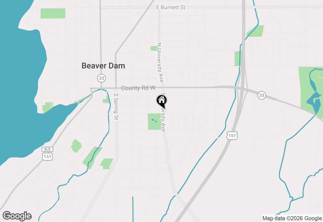 Map of 310 S University Ave, Beaver Dam, WI 53916