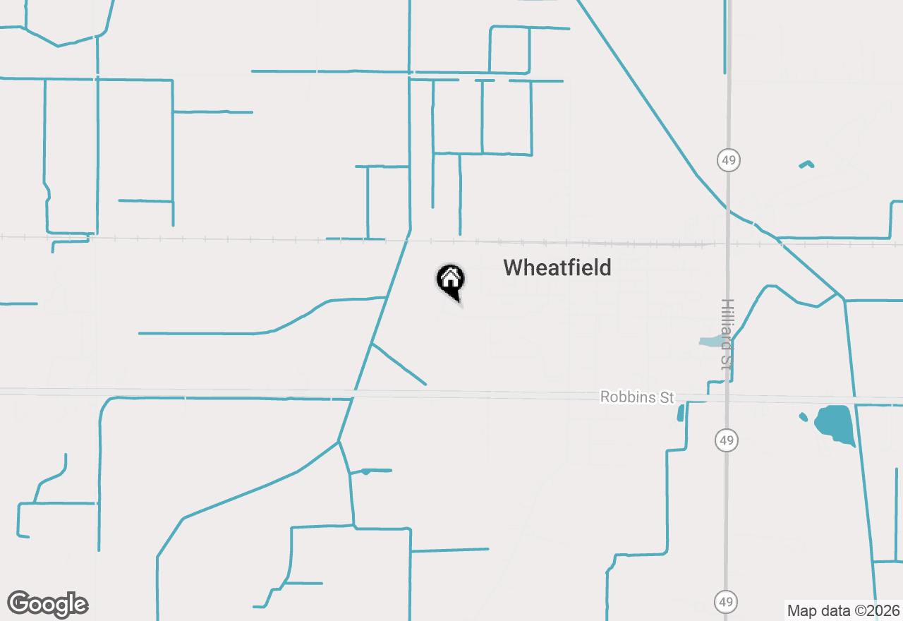 Map of 179 S Meadow Lane, Wheatfield, IN 46392