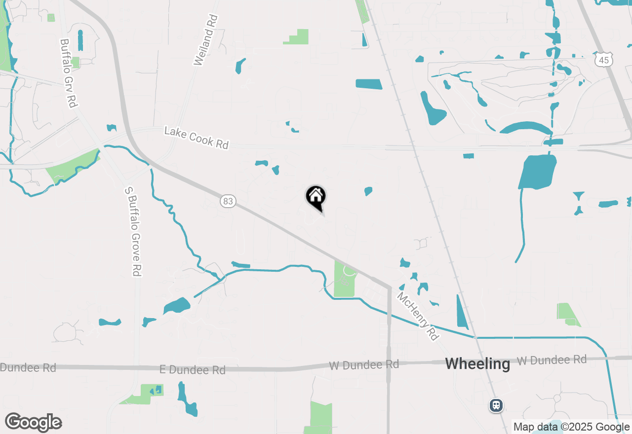 Map of 547 Greystone Lane #C1, Wheeling, IL 60090