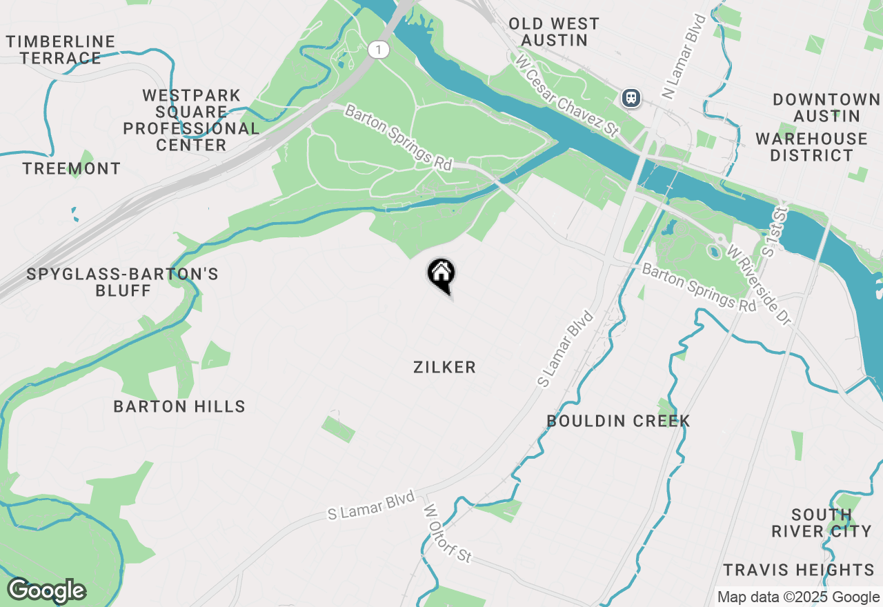 Map of 1821 Dexter St, Austin, TX 78704