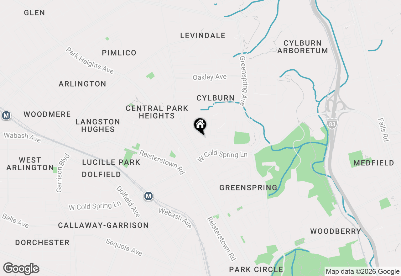 Map of 4606 Pall Mall Road, Baltimore, MD 21215