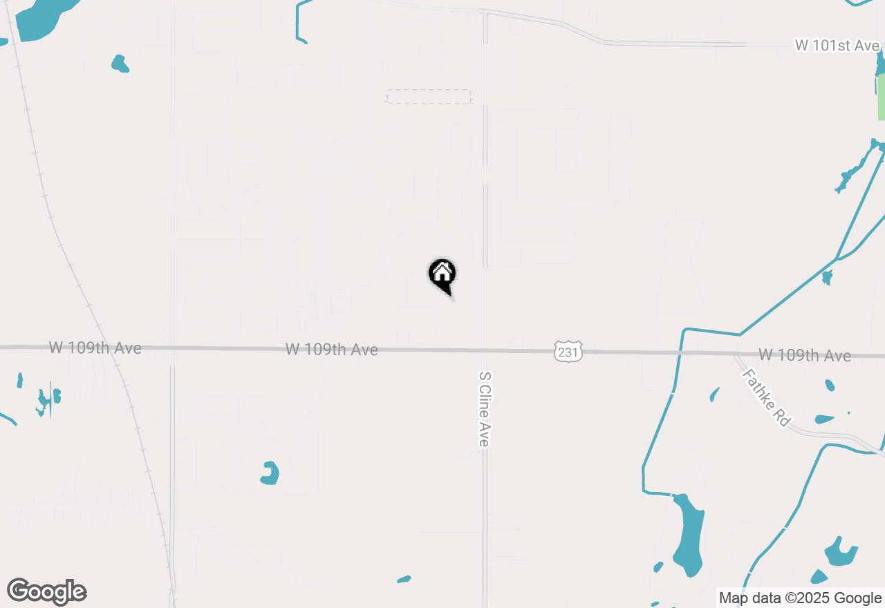 Map of 10731 Peachtree Lane, St. John, IN 46373