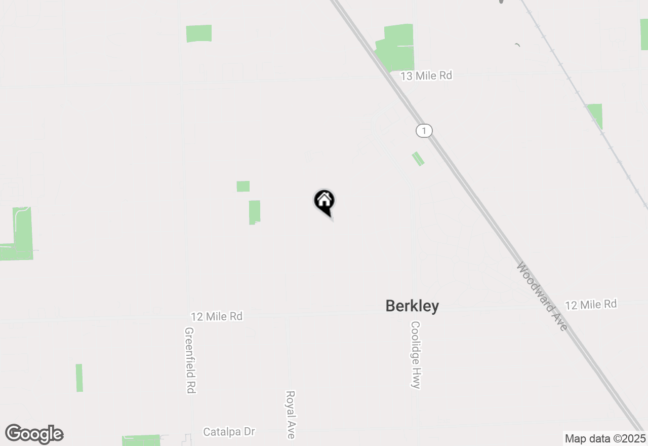 Map of 4116 Gardner Avenue, Berkley, MI 48072
