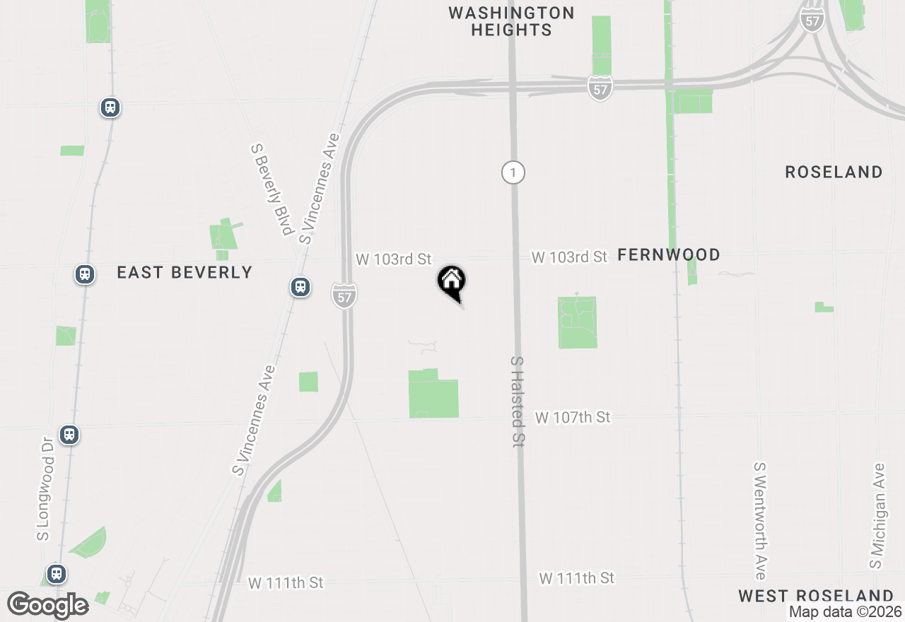 Map of 10416 S Sangamon Street, Chicago, IL 60643