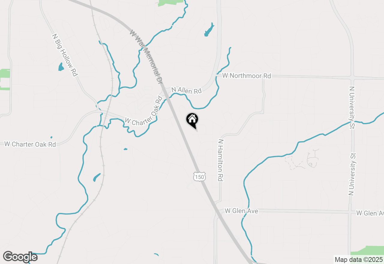 Map of 2717 W Castle Court, Peoria, IL 61614