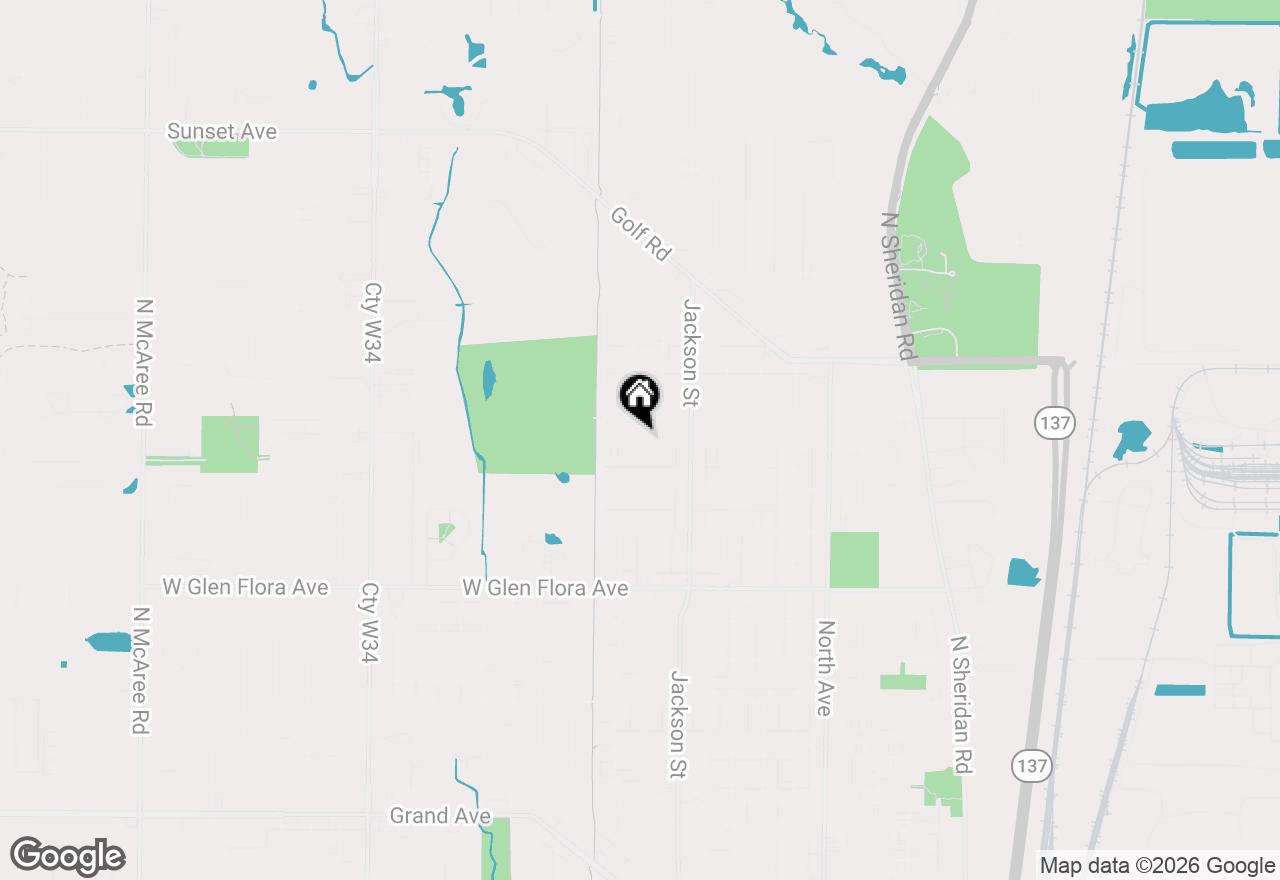 Map of (Address confidential), Waukegan, Illinois 60085