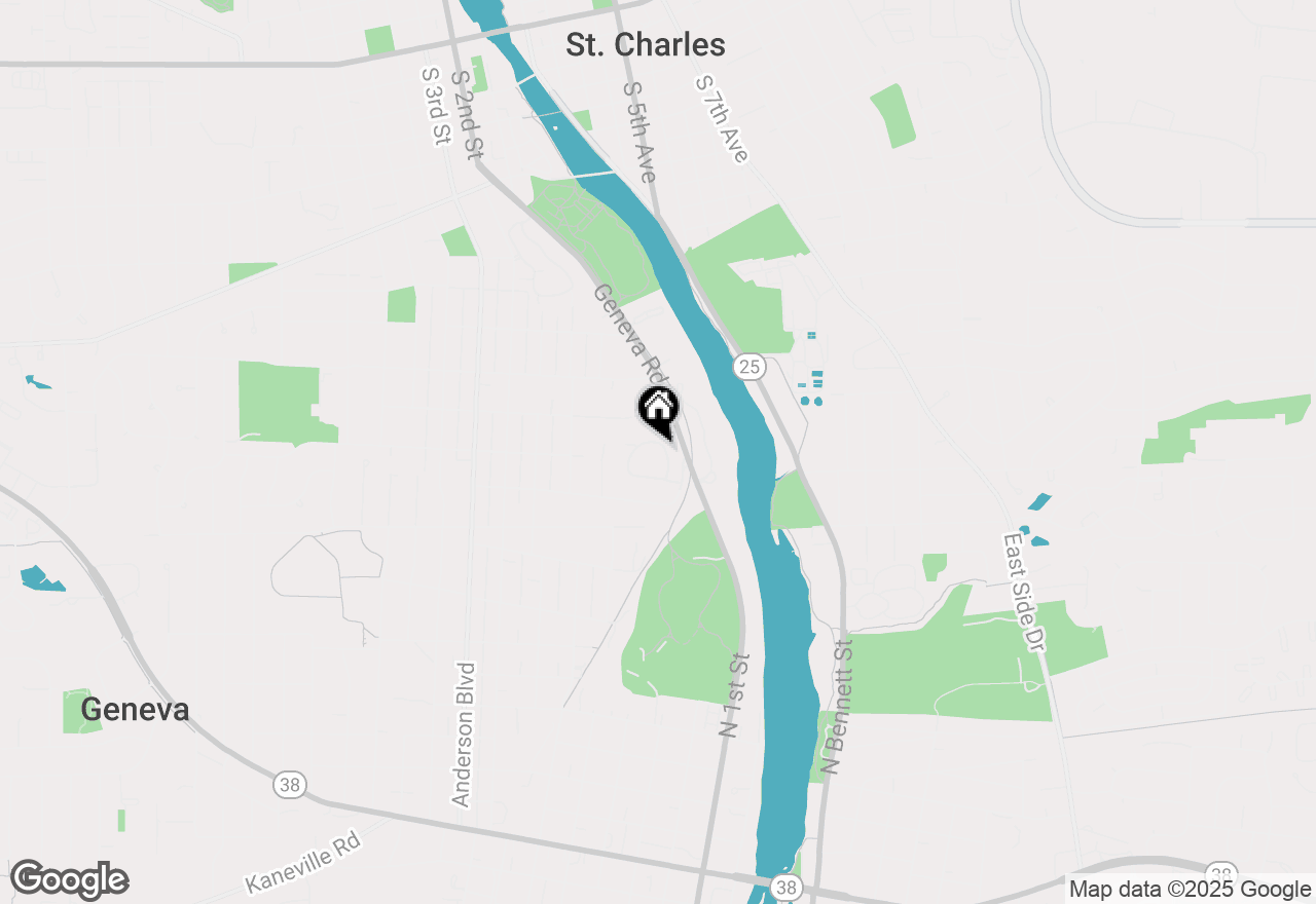 Map of 81 White Oak Circle, St. Charles, IL 60174