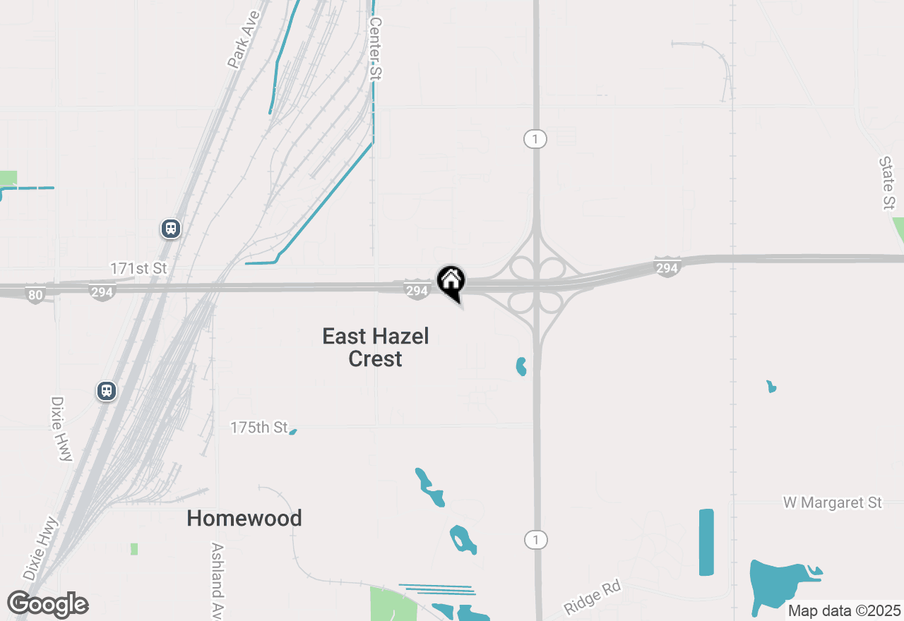 Map of 1001 172nd Street, Hazel Crest, IL 60429