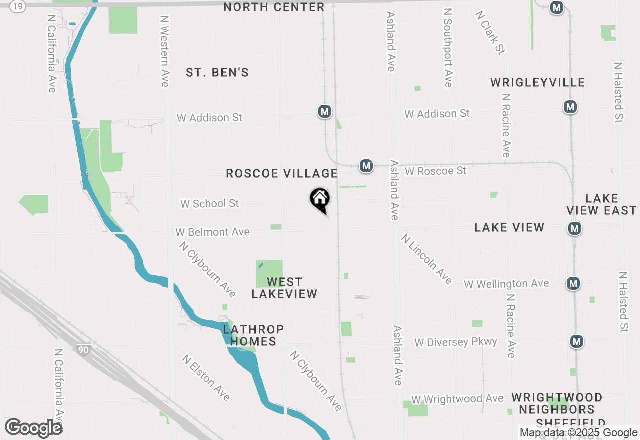 Map of 1831 W Melrose Street #2, Chicago, IL 60657