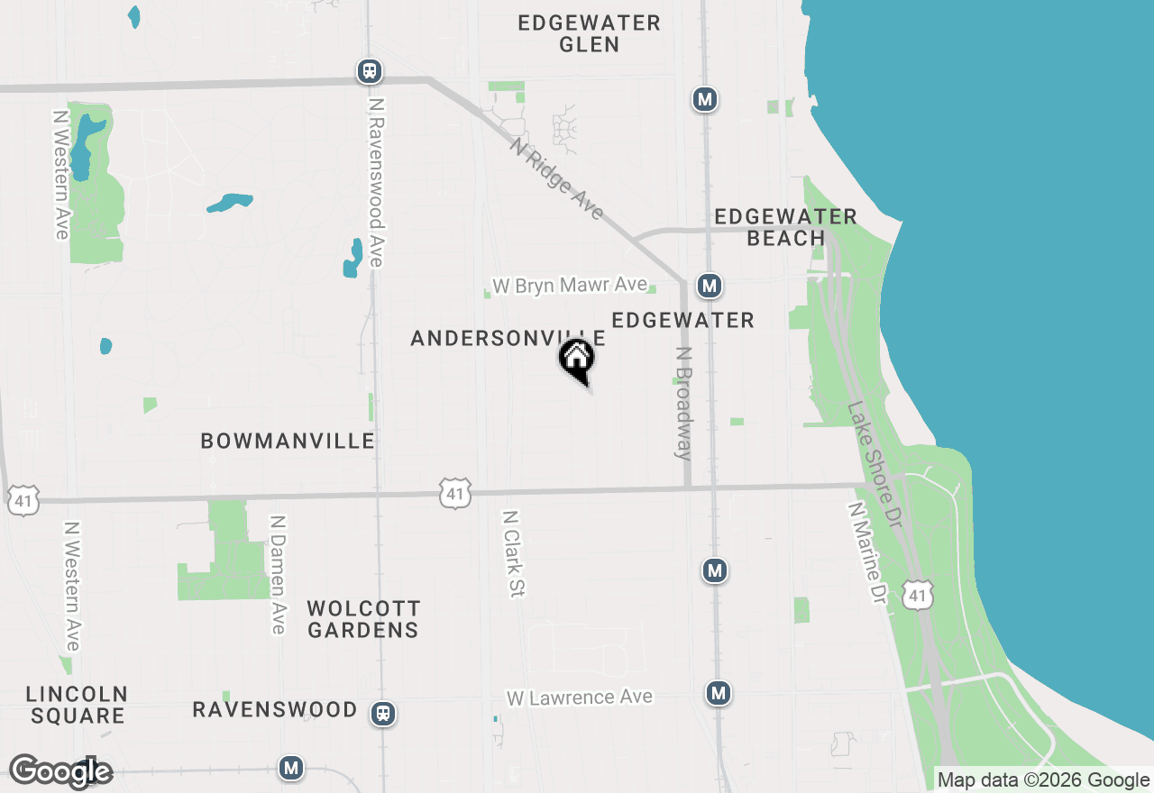 Map of 5350 N Glenwood Avenue #GW, Chicago, IL 60640