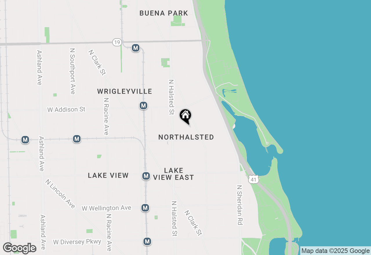 Map of 3449 N Elaine Place #106, Chicago, IL 60657