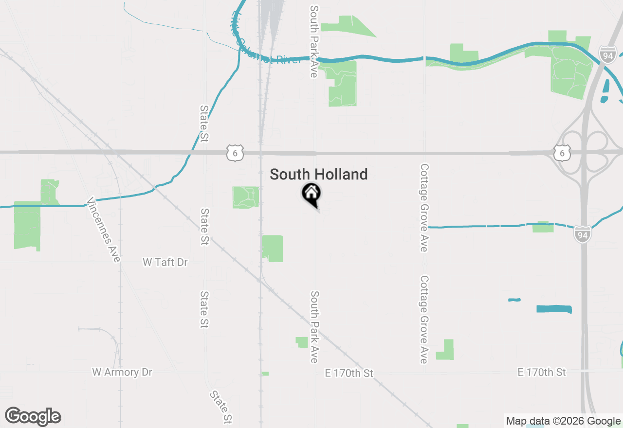 Map of 16428 S Park Avenue, South Holland, IL 60473