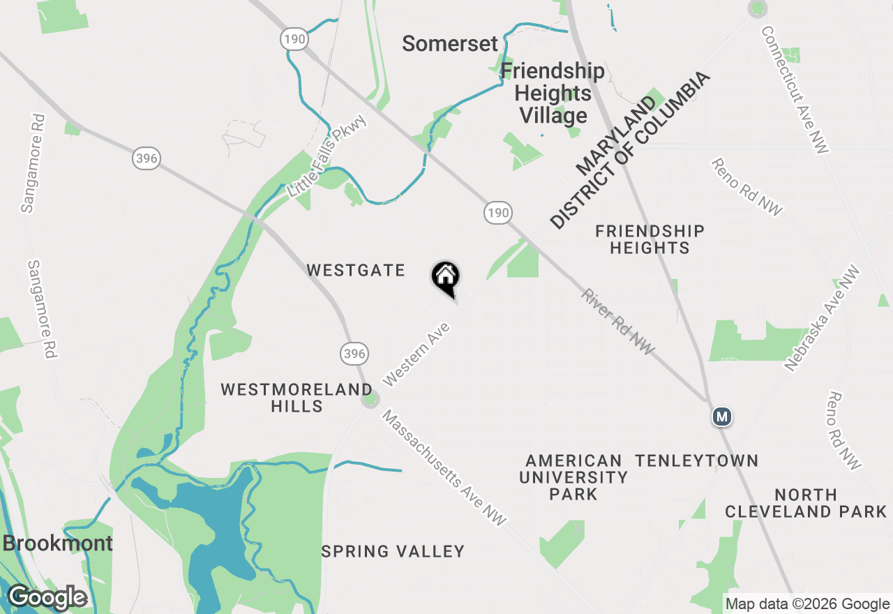 Map of 4851 Crescent Street, Bethesda, MD 20816