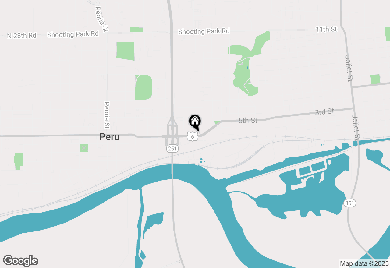 Map of 1005 4th Street, Peru, IL 61354