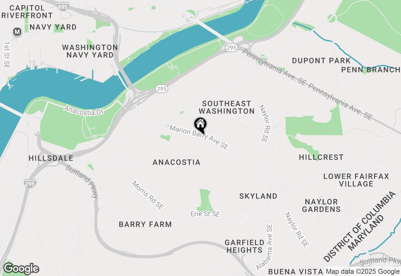 Map of 1956 Fendall Street Se, Washington, DC 20020