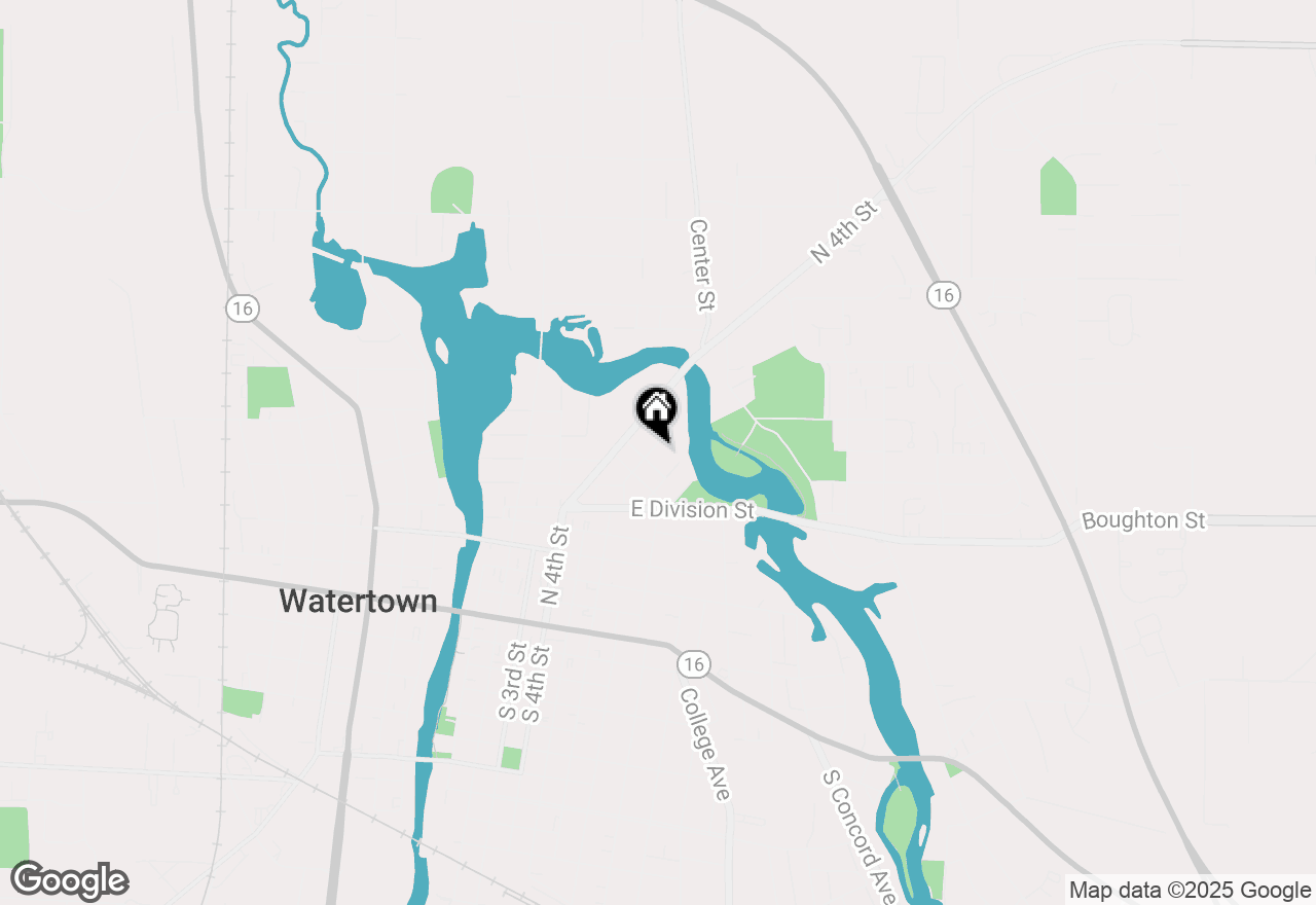 Map of 907 Cleveland St, Watertown, WI 53098