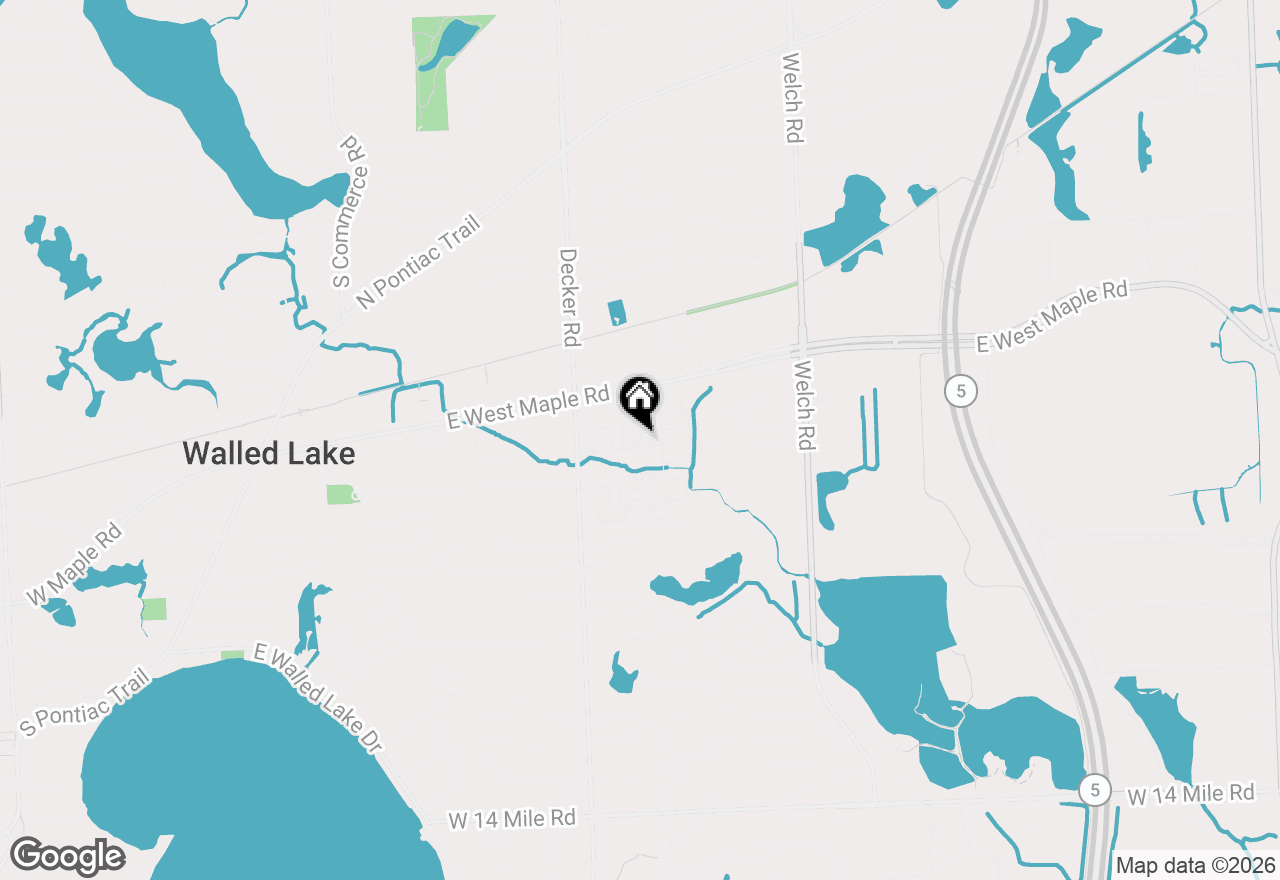 Map of 35104 Emma Circle, Walled Lake, MI 48390