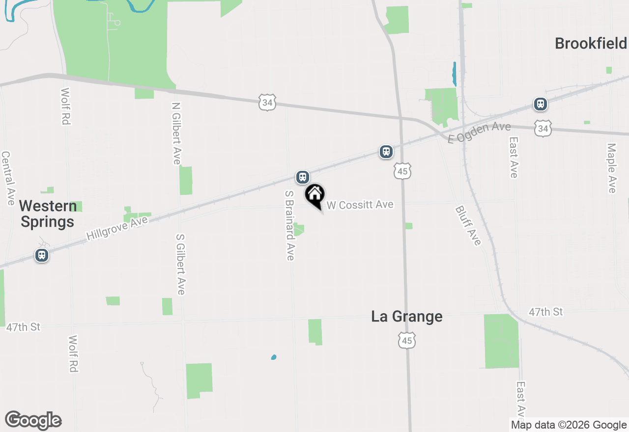 Map of 112 S Waiola Avenue, La Grange, IL 60525