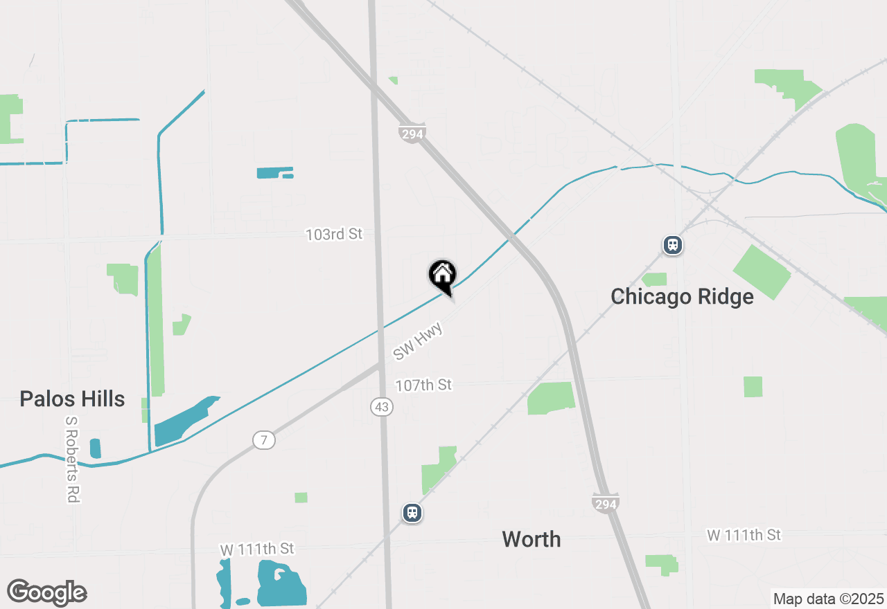 Map of 10504 Ridge Cove Drive #14D, Chicago Ridge, IL 60415