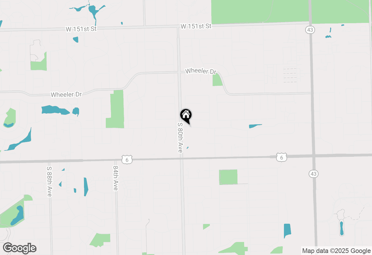 Map of 7811 W 157th Street #1N, Orland Park, IL 60462