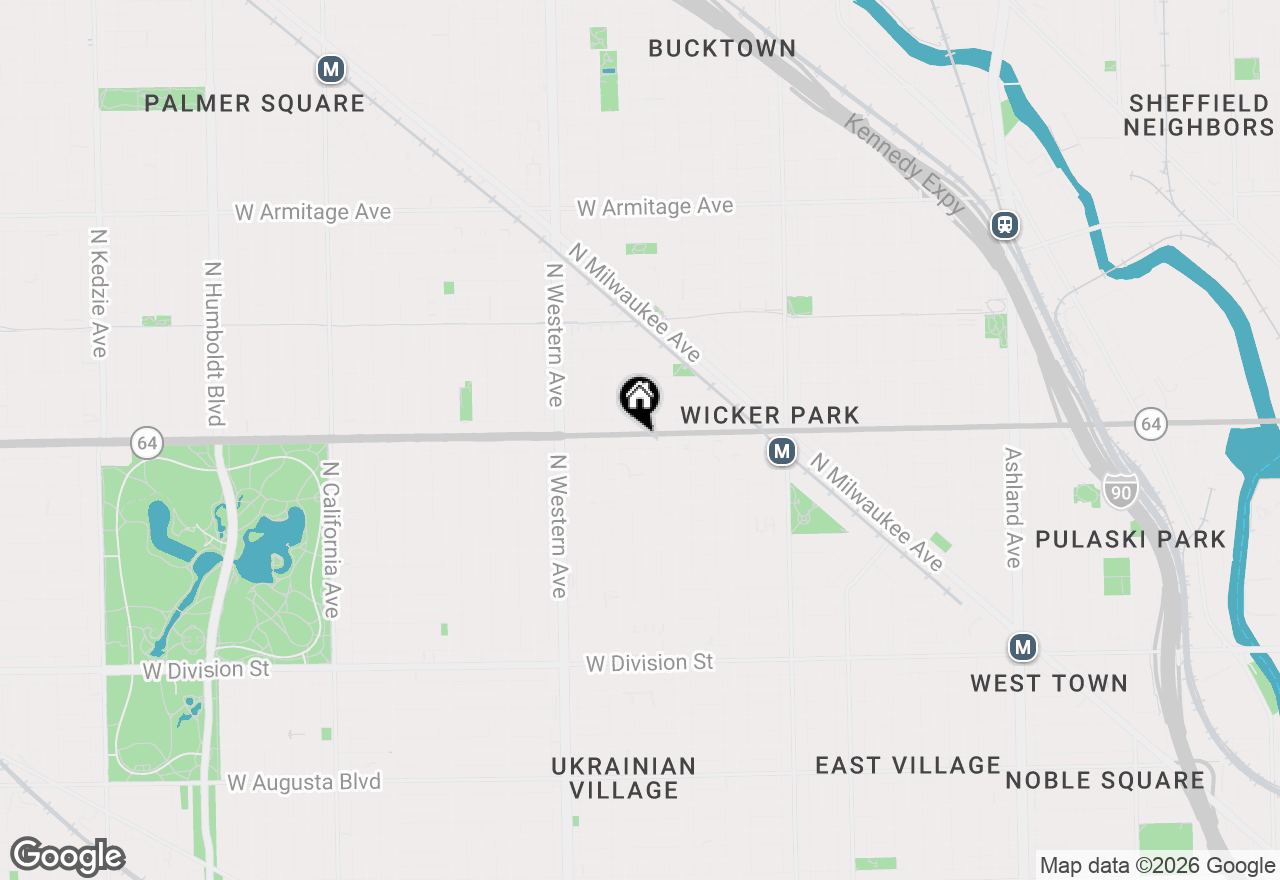 Map of 1550 N Bell Avenue #4A, Chicago, IL 60622